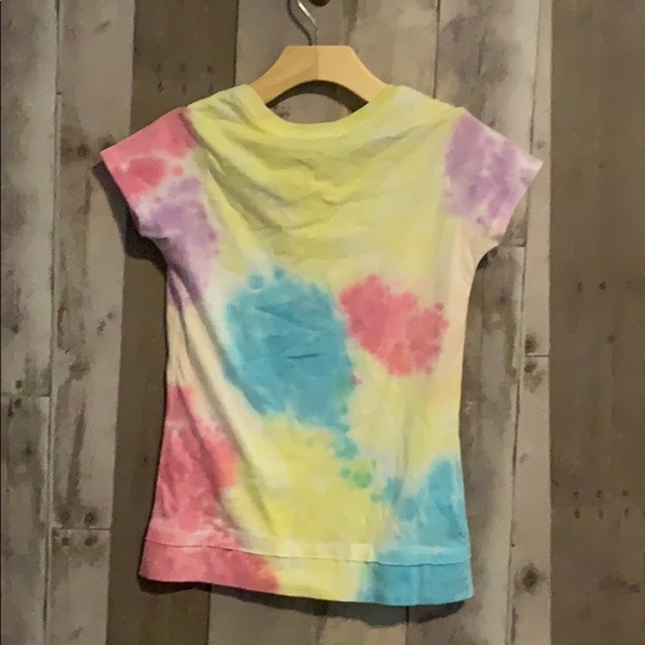 "Kid U Not" medium tie dye glitter Estes Park destination Tee - Picture 4 of 4